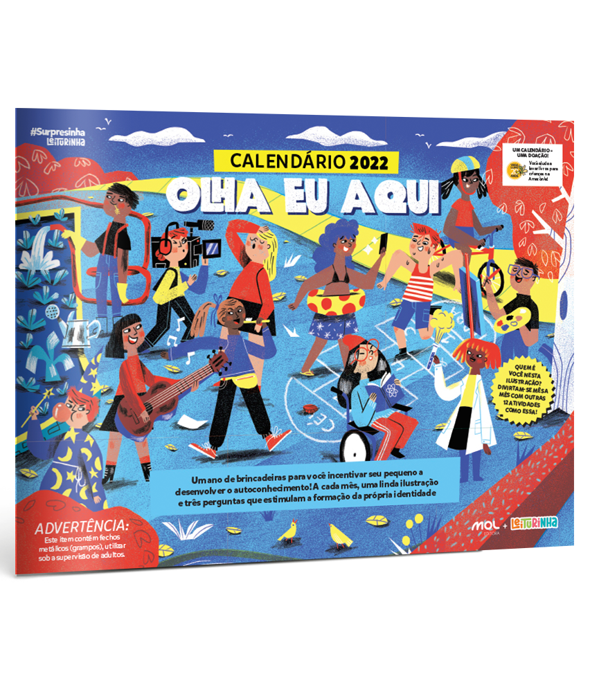 Surpresinhas da Leiturinha: Calendário "Olha Eu Aqui"